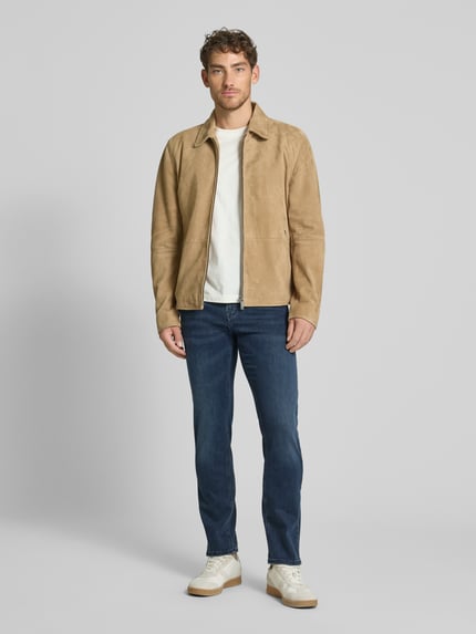 JOOP! JEANS regular fit jeans met 5-pocketmodel model 'Mitch' Rookblauw - 1