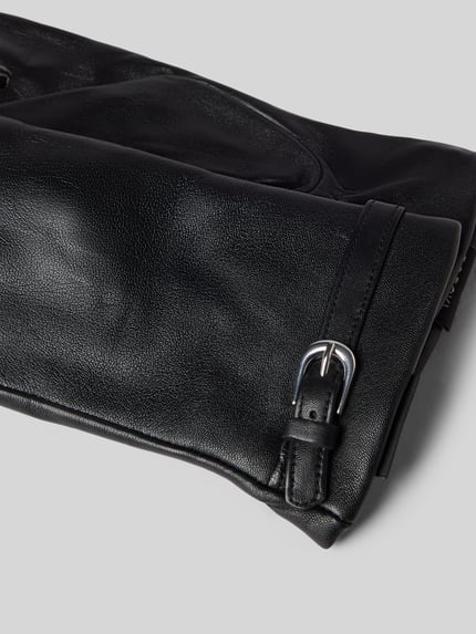 Roeckl Handschuh aus Schafsnappa mit Schnalle Black 2