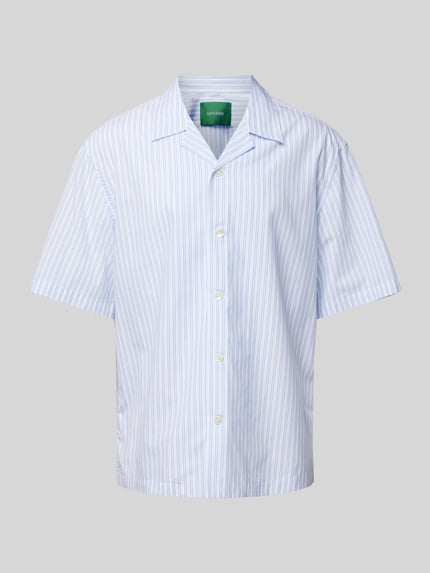 ANNARR Relaxed Fit Freizeithemd mit Streifenmuster Modell 'ALFRED' Weiss 2