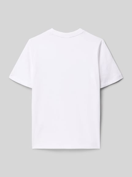 Produktfoto, Regular Fit T-Shirt aus reine Baumwolle von s.Oliver RED LABEL, Optik: Unifarben, Kurzarm, Rundhals, glatte Textur