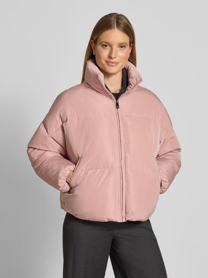 Jake*s Casual Jacke mit Stehkragen und Reißverschlusstaschen Rosa 4