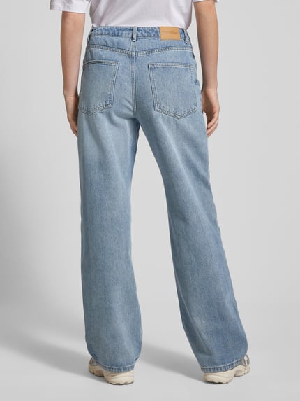REVIEW Mid Waist Baggy Jeans aus Baumwoll-Mix Hellblau 5