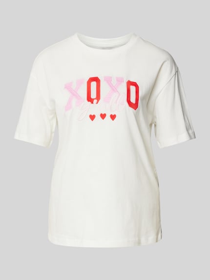 VERO MODA Relaxed Fit T-Shirt aus reiner Baumwolle Modell 'SOPHIE MIA' Weiss 2
