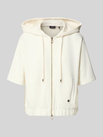JOOP! Sweatjacke mit Halbarm Modell 'Therese' Ecru 2