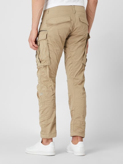 G-Star RAW Regular tapered fit cargobroek met ritszak Beige - 6