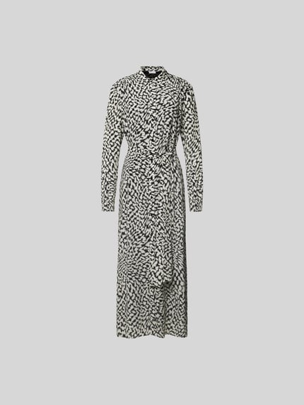 Lala Berlin Overhemdjurk van pure viscose Zwart - 2