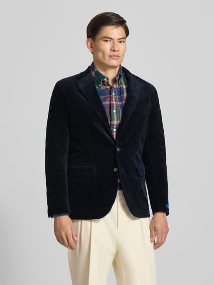 Polo Ralph Lauren Regular Fit Sakko in Cord-Optik Marine 4