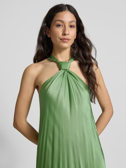 Essentiel Antwerp Neckholder-Maxikleid mit Knotendetail Modell 'Huppsala' Mint 3