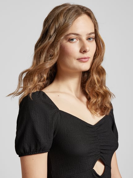 ONLY Mini-jurk met cut-out, model 'HILLARY' Zwart - 3