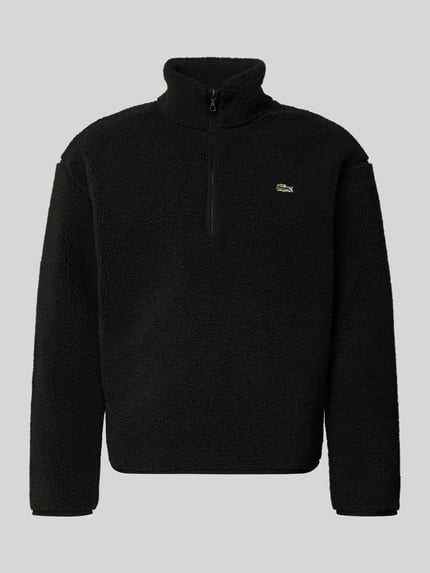 Lacoste Regular fit sweatshirt met schipperskraag Zwart - 2