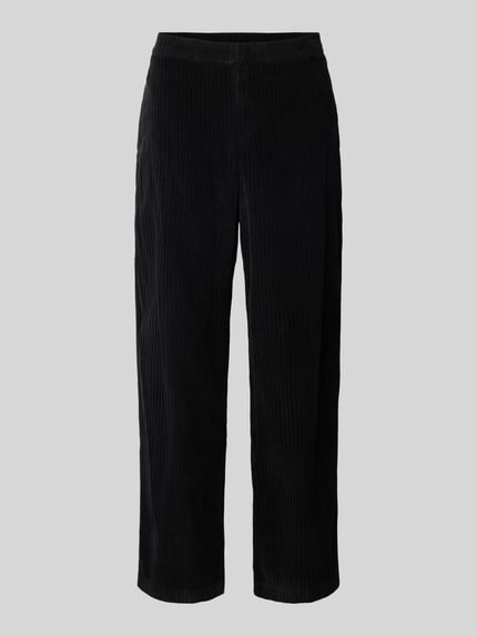 Lacoste Weite Hose mit Logo-Detail Corduroy pants Black 2