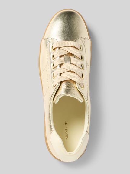 GANT Sneakersy z detalami z logo model ‘Avona’ Złoty 3