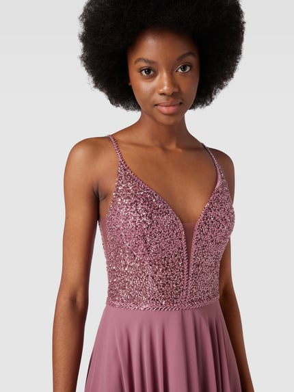 Hey Kyla Avondjurk met pailletten Mauve - 3
