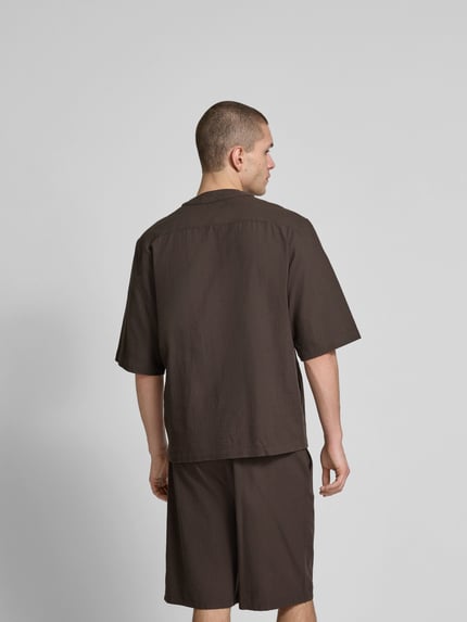 Wood Wood Regular fit vrijetijdsoverhemd in gebreide look Flanel - 5
