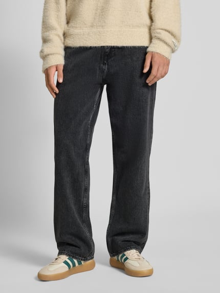 Edwin Wide leg jeans in 5-pocketmodel, model 'MATRIX' Zwart - 4