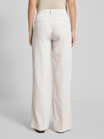 ANGELS Stoffen broek met persplooien, model 'Liz Jump' Beige - 5