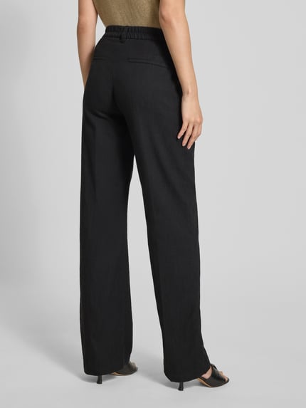 ANGELS Stoffen broek met persplooien, model 'Liz Jump' Zwart - 5
