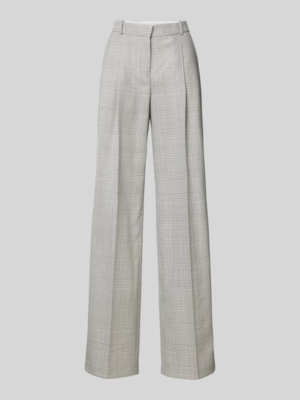BOSS Pantalon van pure scheerwol met bandplooien, model 'Tanity' Lichtgrijs - 2