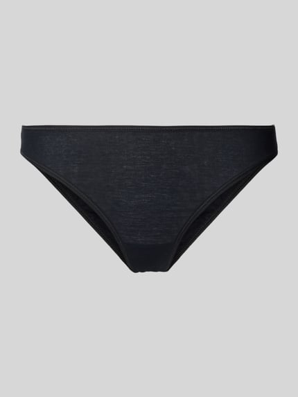 HANRO Slip mit eingefassten Abschlüssen Black 1