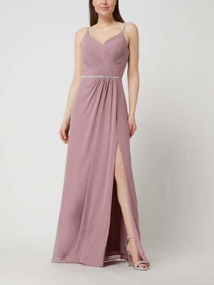 LUXUAR FASHION Abendkleid mit Ziersteinen Rosa 1
