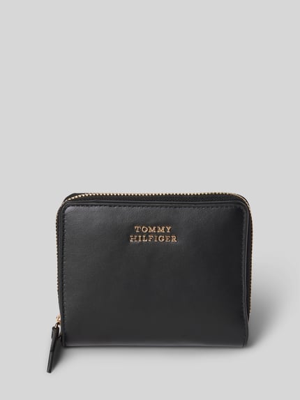 Tommy Hilfiger Portemonnee van echt rundernappa Zwart - 1