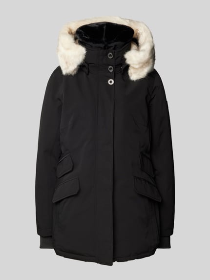 Wellensteyn Parka met imitatiebont, model 'ENTERPRISE' Zwart - 2