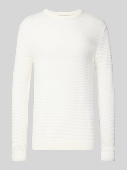 JACK & JONES Gebreide pullover met ronde hals, model 'OTTO' Offwhite - 2