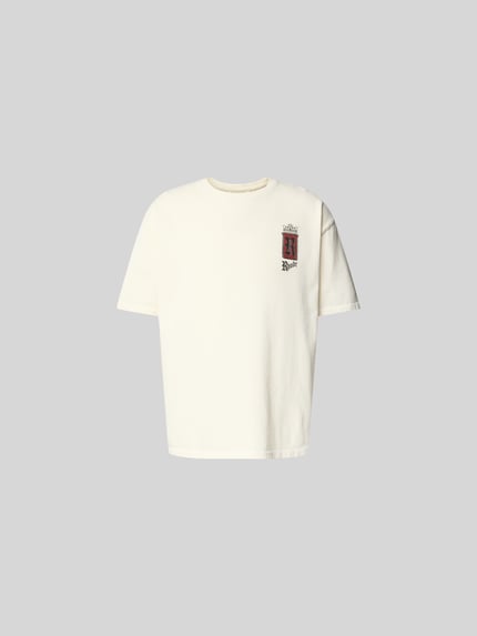 Regular Fit T-Shirt mit Label-Print Shop The Look MANNEQUINE