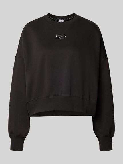 PUMA Regular fit sweatshirt van katoenmix PUMA X HYROX Zwart - 2