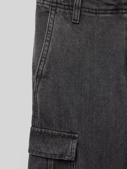JACK & JONES Regular Fit Jeans mit Label-Patch Modell 'CHRIS' Black 2