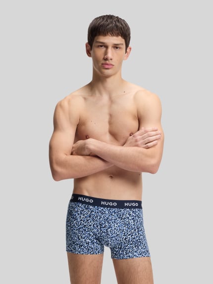 HUGO Trunks aus Baumwoll-Mix im 3er-Pack Blau 5