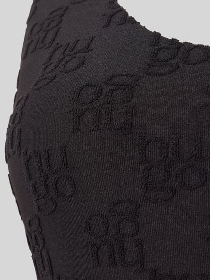 HUGO Badpak met all-over logomotief Zwart - 2