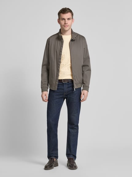 BOSS T-Shirt mit Strukturmuster Modell 'Thompson' Offwhite 1