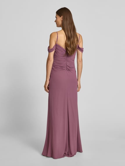 Mascara Abendkleid mit Beinschlitz Altrosa 5