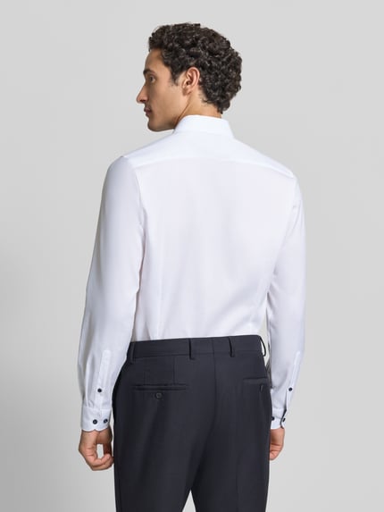 OLYMP Level 5 Slim Fit Businesshemd mit Kontrastkragen-Innenseite Weiss 5