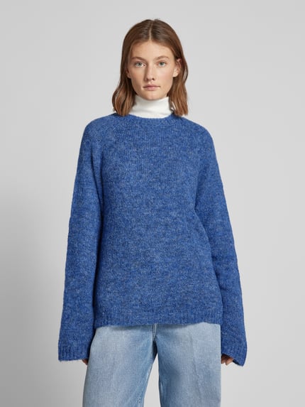 NOISY MAY® Strickpullover mit gerippten Abschlüssen Modell 'SUTTON' Royal 4