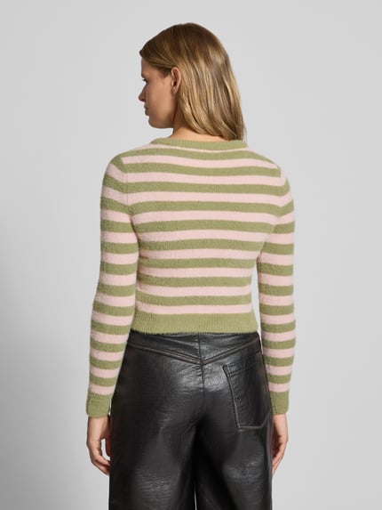 DAISY STREET Strickjacke im Allover-Look Modell 'FUZZY' Hellgruen 5