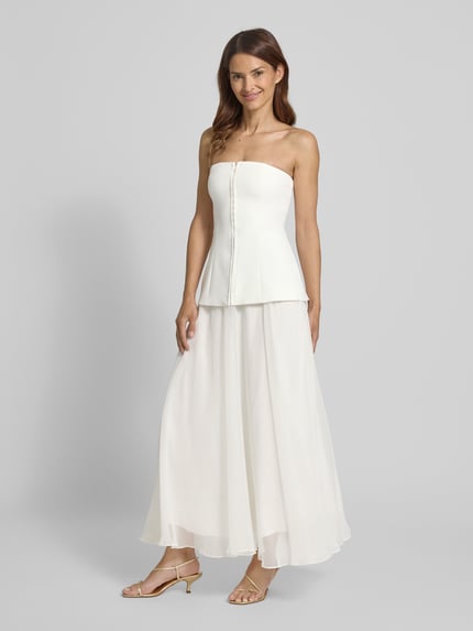 Forever New Abendkleid im 2-in-1-Look Offwhite 1