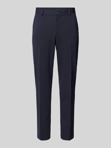Selected Spodnie do garnituru o kroju slim fit z kieszeniami z tyłu model ‘DELON’ Ciemnoniebieski 2