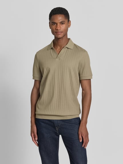 JOOP! COLLECTION Koszulka polo w kroju regular fit z dekoltem w kształcie V model 'Baronito' Limonkowy 4