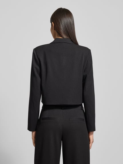 My Essential Wardrobe Cropped Blazer mit Reverskragen Modell 'Reece' Black 5