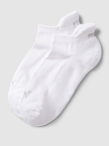 PUMA Sneakersocken mit Label-Details Modell 'Cushioned' im 2er-Pack Weiss 1