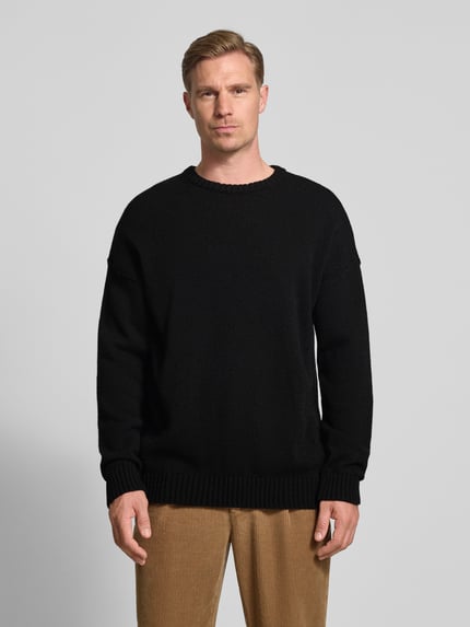 DRYKORN Loose Fit Strickpullover mit Woll-Anteil Modell 'MALIO' Black 4