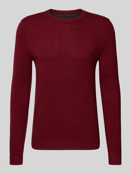 MCNEAL Gebreide pullover van wolmix met kasjmiermix Bordeaux gemêleerd - 2