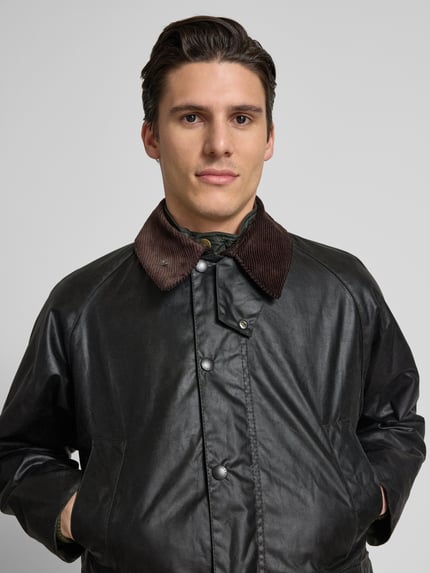 Barbour Jacke mit Pattentaschen Modell 'BEDALE' Dunkelgruen 3