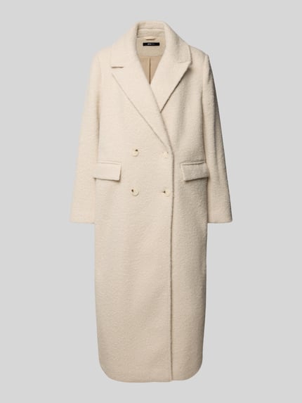Gina Tricot Relaxed Fit Mantel mit Reversragen Offwhite 2