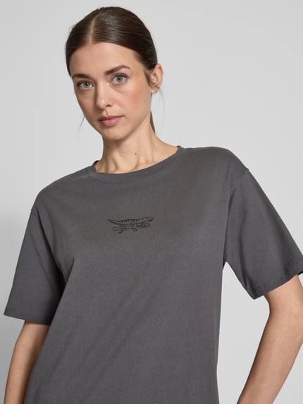 Jake*s Casual T-shirt z nadrukowanym motywem Ciemnoszary 3