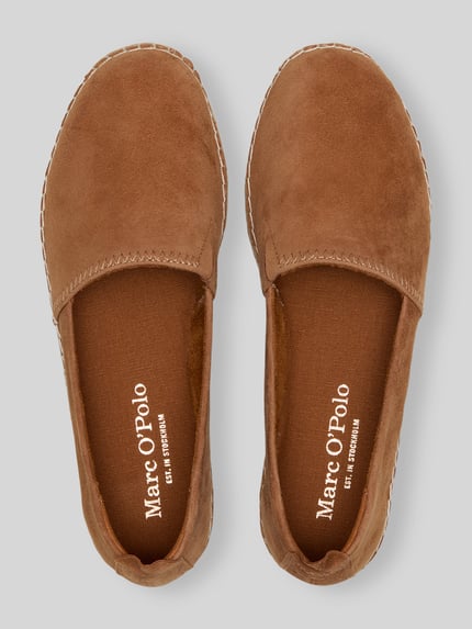 Marc O'Polo Espadrilles aus Veloursleder Modell 'GEM' Cognac 3