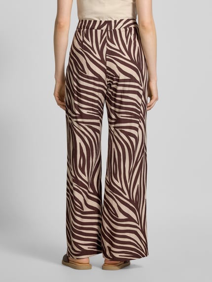 MANGO Stoffhose aus Viskose-Mix im Allover-Look Modell 'NIKITA' Black 5