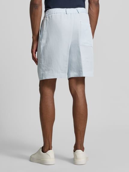 BOSS Regular Fit Bermuda aus Lyocell-leinen-Mix Modell 'C-Peter-RDS-S-263' Hellblau 5